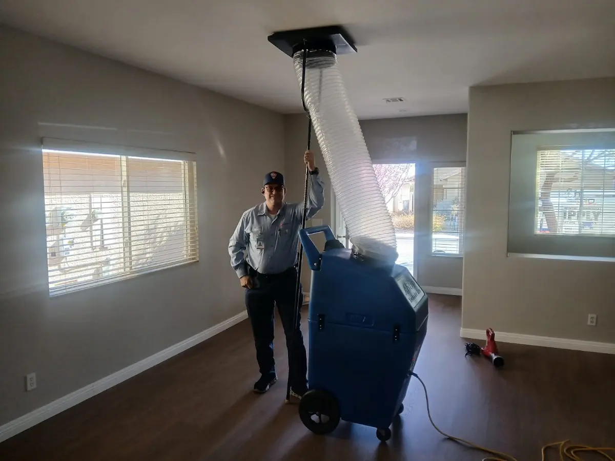 Professional Dryer Vent Cleaning work inside a Fairmont home